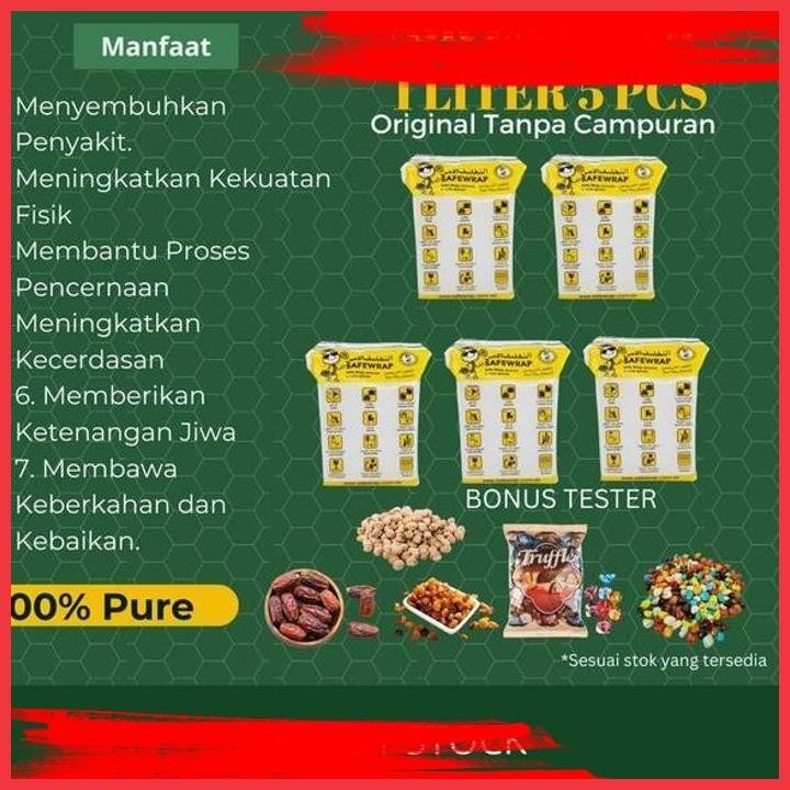 

(BK DEST) AIR ZAM ZAM ASLI ORIGINAL 5 LITER ZAMZAM 5 LITER 1 LITER X 5 PCS PURE ZAMZAM WATER ARAB SAUDI IMPORTED