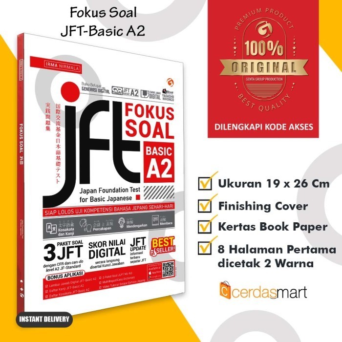 

Buku Uji Kompetensi Bahasa Jepang - JFT Fokus Soal Basic A2