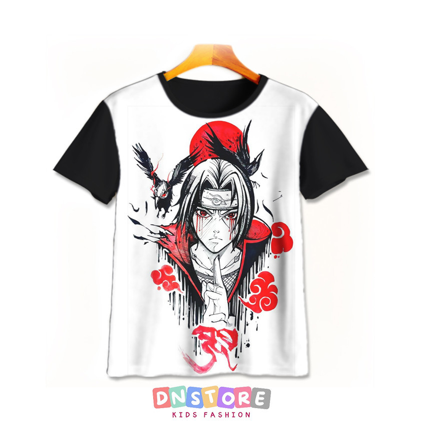 Kaos Anak Itachi Uchiha v3 Baju Anak Manga Anime Karakter Naruto Itachi Uchiha 3D Printing Untuk Umu
