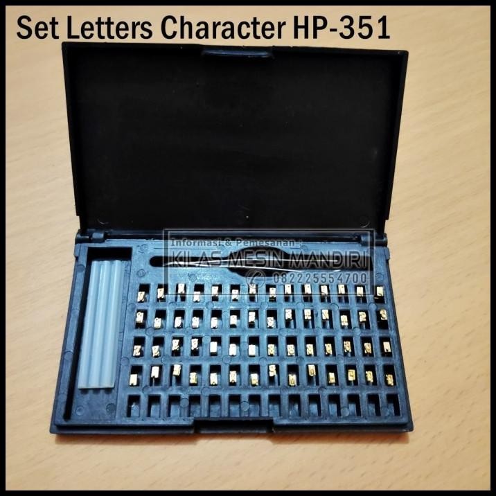

DISKON SET LETTERS FONT CHARACTER STAMP CODING HP-351