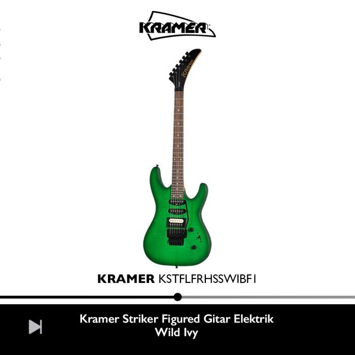 Kramer Striker Figured Gitar Elektrik - Wild Ivy