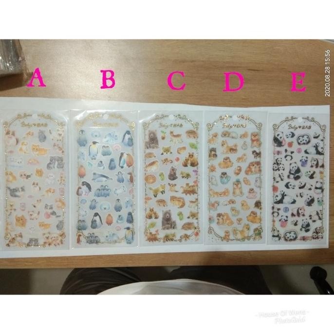 

New Sale Sticker Animals Transparant Cute - Sticker Binatang Limited Edition