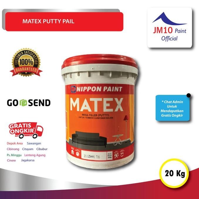 Nippon Paint Matex Putty (Pail 20 Kg) Kualitas Premium
