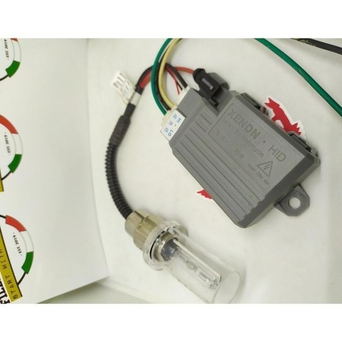 Set Bohlam Lampu Hid H4 H6 Dan Ballast Hid Motor 12V 30W Pnp Semua