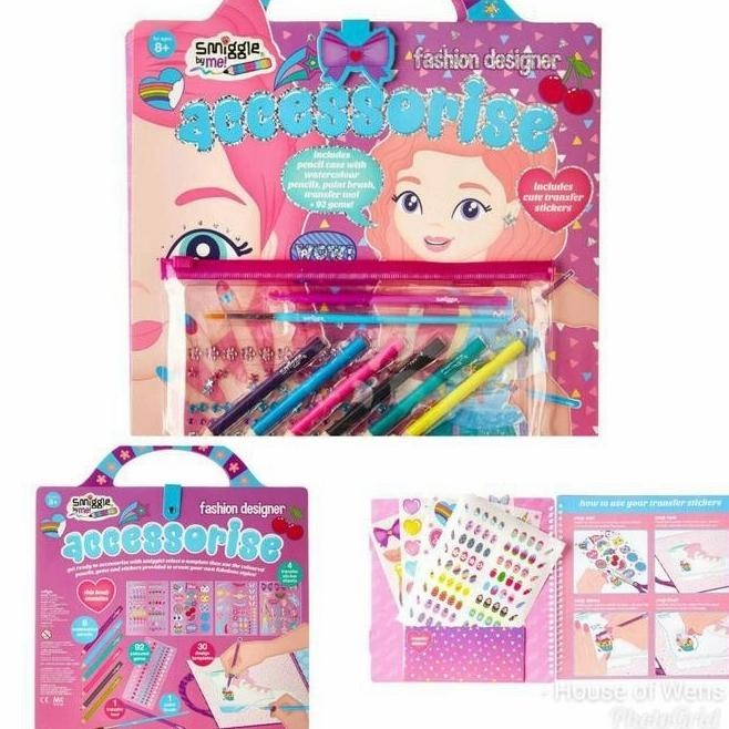 

New Smiggle Fashion Designer Enchanted Stencil Book - Buku Smiggle Pengiriman Cepat