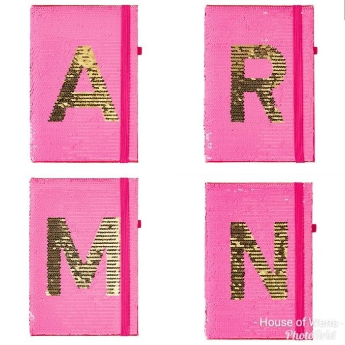 

Smiggle Alpha Sequin A5 Notebook Berkualitas