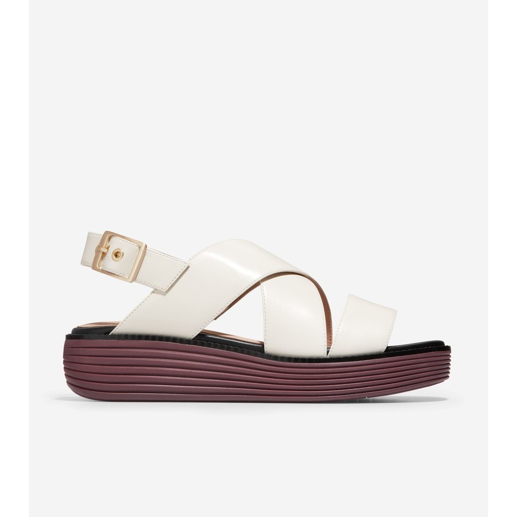 Cole Haan Women Originalgrand Platform Sandal - Sepatu Wanita (Putih)