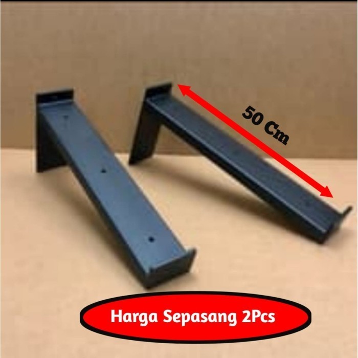 Rak Siku Hollo 50Cm Besi Penyangga Papan Ambalan Untuk Papan 50Cm