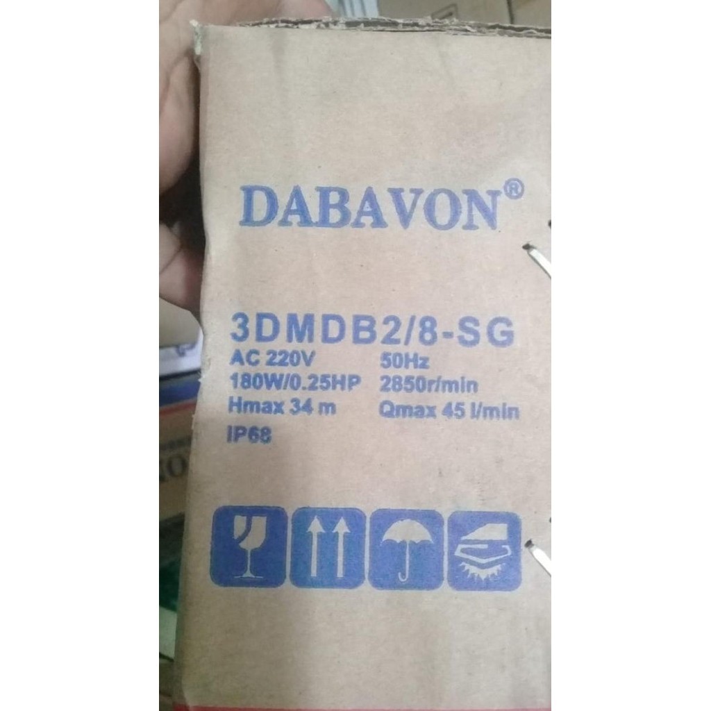 Pompa Submersible/Satelit Dabavon 3" 0,25 Hp + Kabel 30M