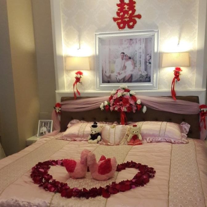 Best Sales Bunga Hias Kamar Pengantin, Bunga Palsu, Dekorasi Kamar Pengantin Original