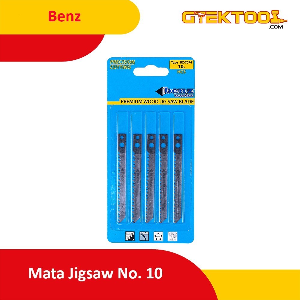 Benz Mata Gergaji Jig Saw Kayu No.10 Jigsaw Blade Wood BZ-7074