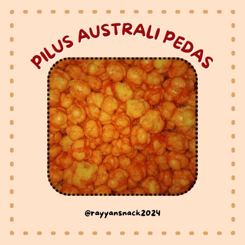 

PILUS AUSTRALI PEDAS / SNACK / MAKANAN RINGAN/ 250GR