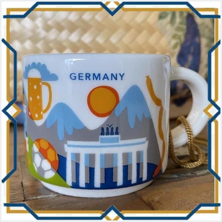 [MTP2] STARBUCKS CUP ESPRESSO YOU ARE HERE YAH ORNAMENT GERMANY EUROPE