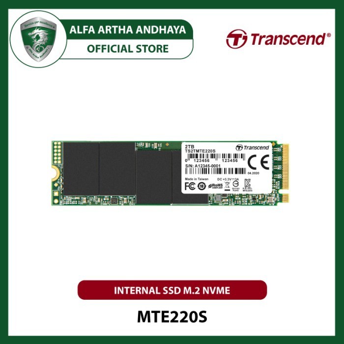 Transcend SSD PCIe NVMe MTE220S