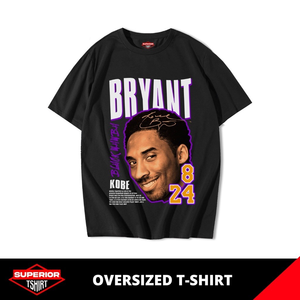 KAOS KOBE BRYANT OVERSIZE / OVERSIZED TSHIRT / KAOS BAND / KAOS MUSIK / OV-KOBE4