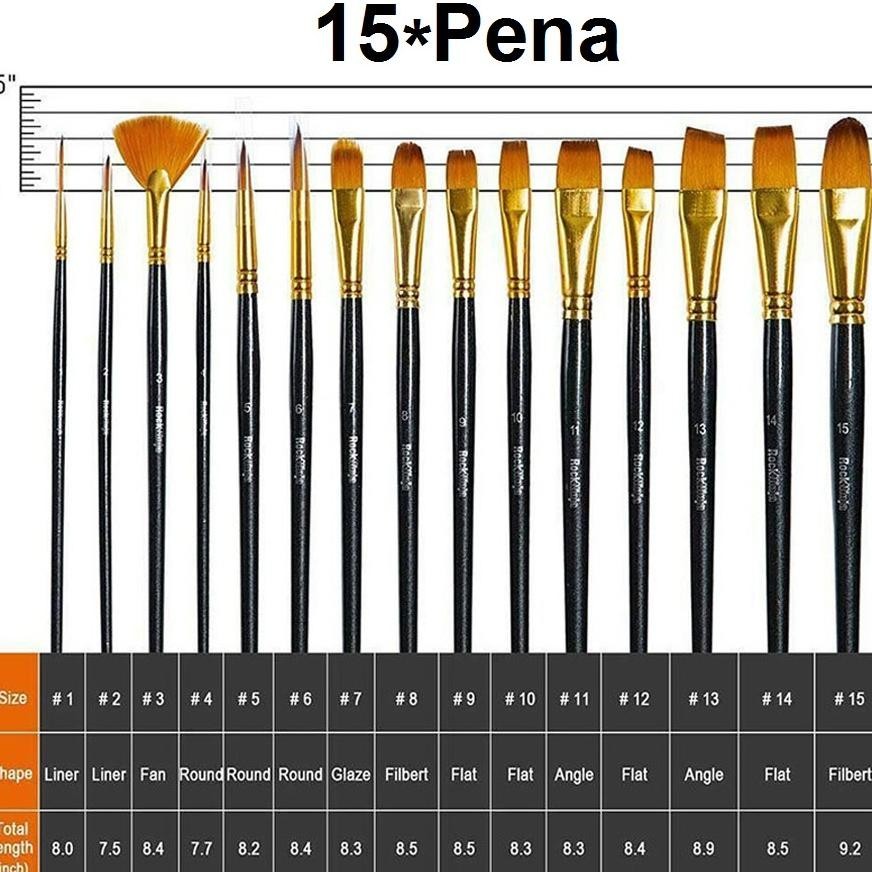 

VIRAL Art Brush Set Kuas Lukis BRS-12 SET Kuas Alat Lukis Set Lengkap Mixing Knife Murah Berkualitas in-137