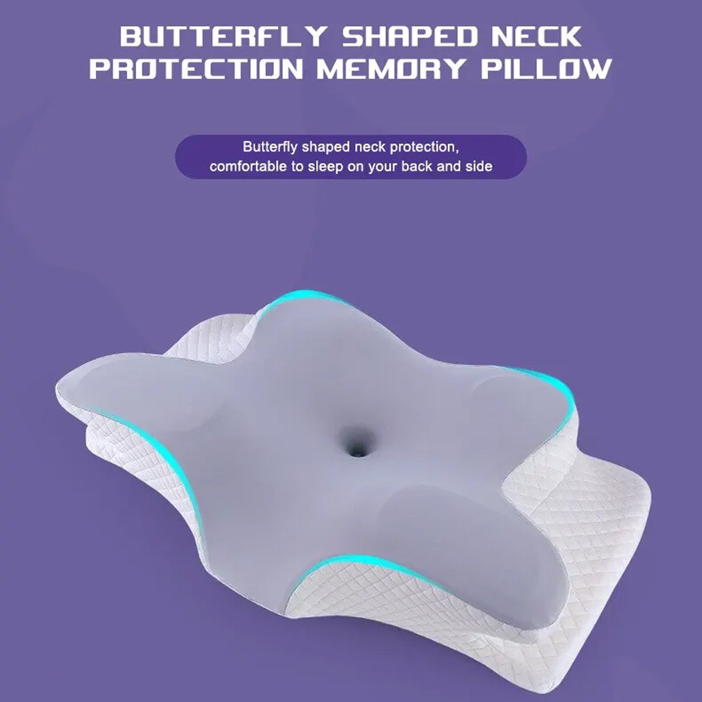 Bantal Memory Foam Orthopedic Pillow Reboud Shaped - MJ-8149