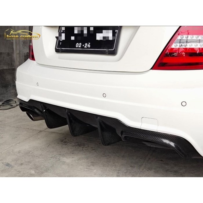REAR DIFFUSER FOR MERCY W204 BUMPER C63 STYLE - MERCEDES BENZ