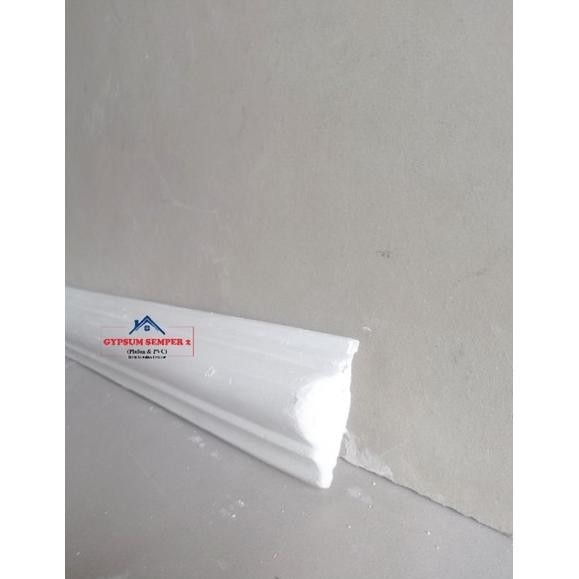 Wall Moulding Polos List Gypsum Hiasan Dinding / Wall Moulding Gypsum List Gypsum Hiasan Dinding / Wallcousting Moulding Gypsum Gipsum / Wall Moulding Gypsum  / Wallmoulding Gipsum / Dekorasi Gypsum Plafon