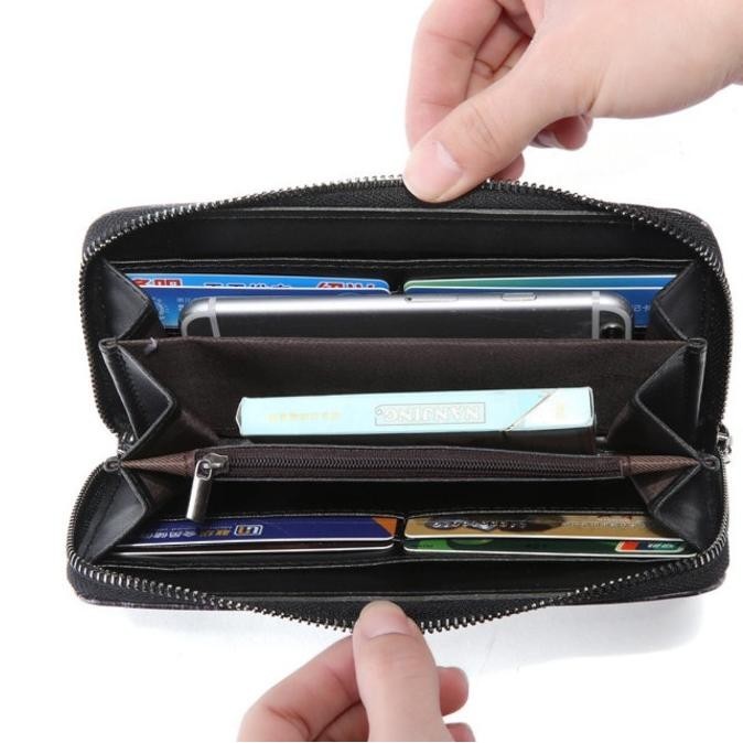 Terbaik Dompet Panjang Dompet Kulit Pria 821 Pengiriman Cepat