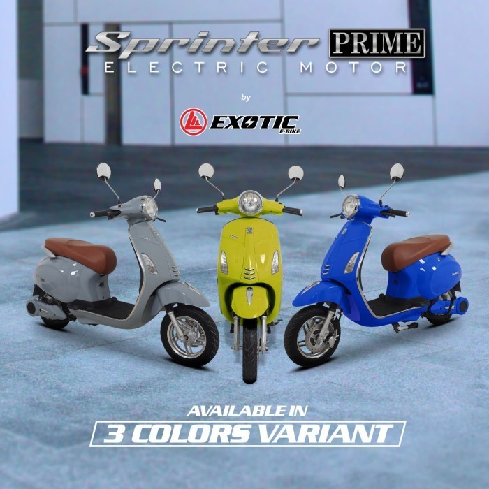 VESPA MOTOR LISTRIK PACIFIC EXOTIC SPRINTER PRIME 1500 Watt