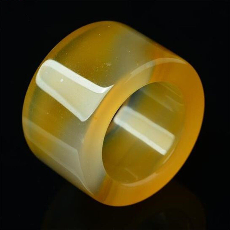 Agate Chalcedony Thumb Ring Ring Men's Jade