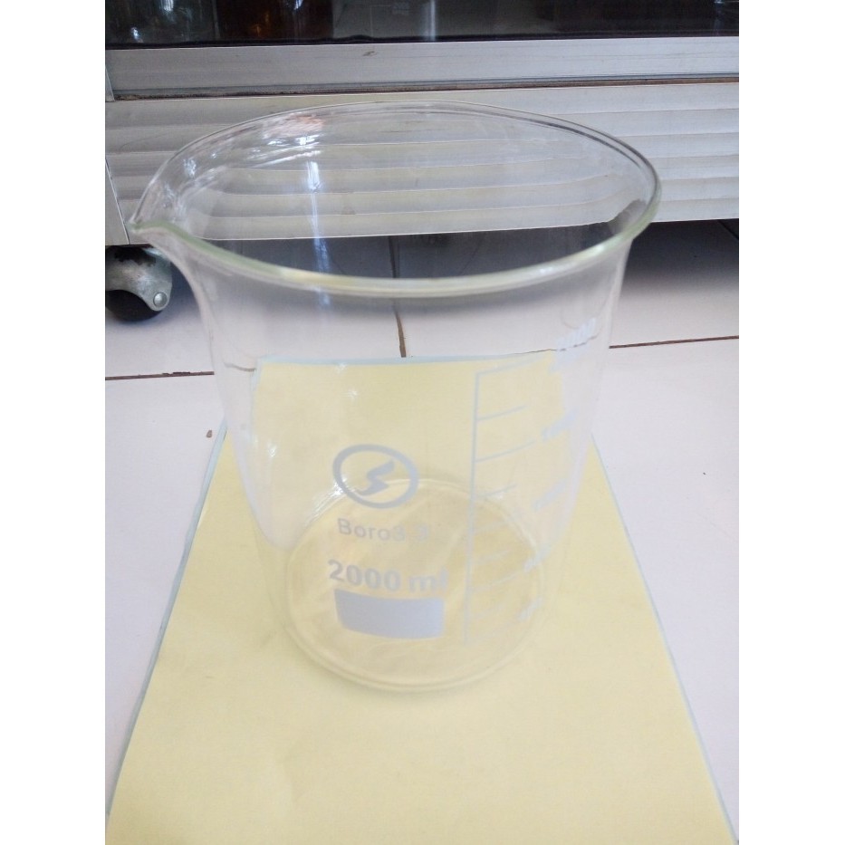 Beaker Glass Rrc Kaca 1000Ml / Beaker Ukur 1000Ml / Beaker 1 Liter