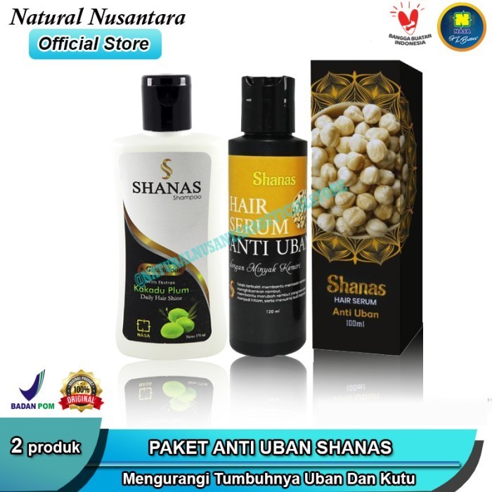 Paket Uban Nasa Serum Anti Uban Shampo Shanas