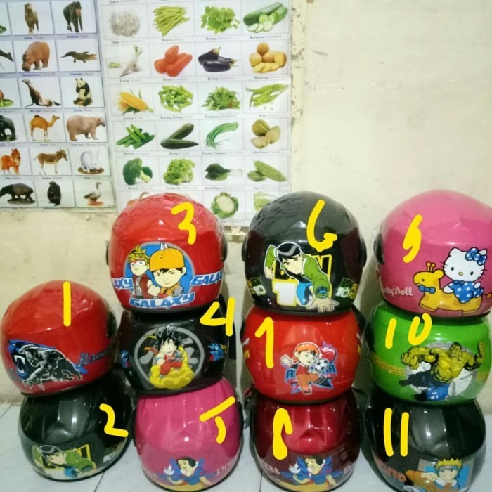 HELM ANAK SNI MURAH KARAKTER KARAKTER UMUR 3-10 TAHUN