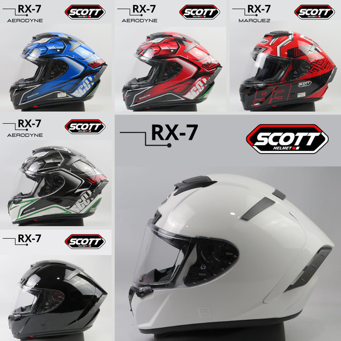 HELM SCOTT RX 7 FULL FACE / HELM FULL FACE (LIMITED EDITION)
