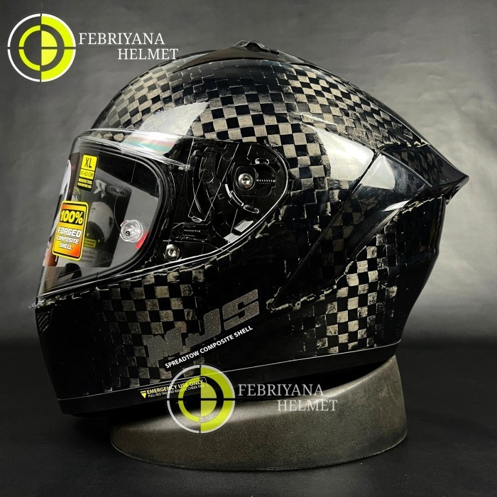 HELM NJS CARBON SPREADTOW FULL FACE NJS CARBON