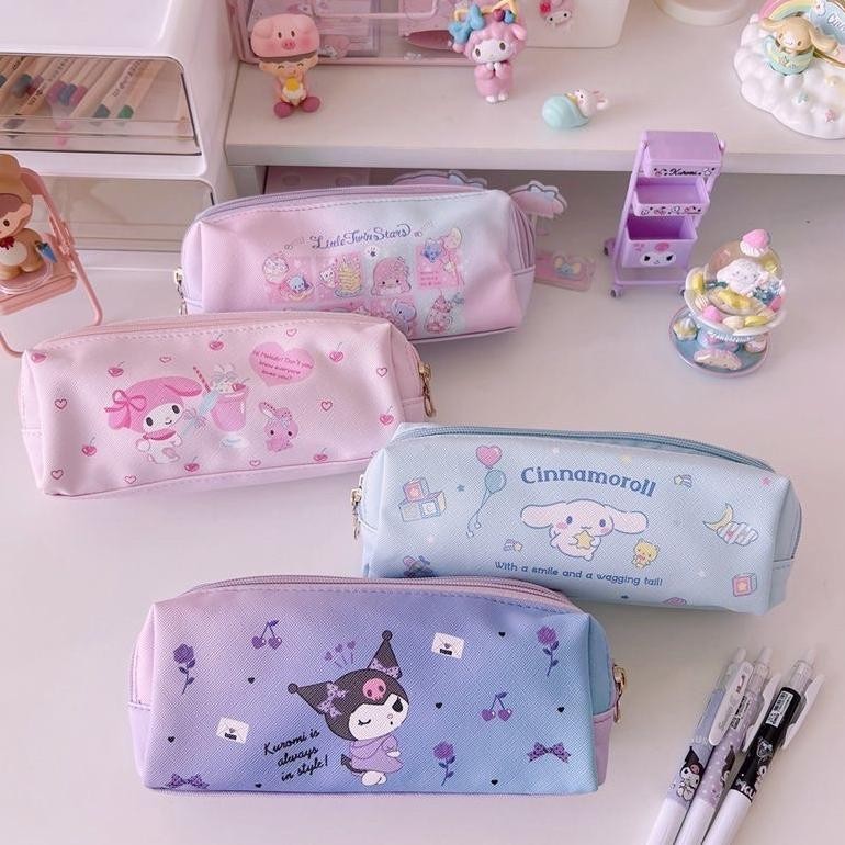 

LNB-1217 TEMPAT PENSIL 2 SEKAT MOTIF KARTUN SANRIO PREMIUM CINAMOROLL MELODY KUROMI LUCU Terlaris