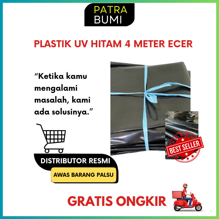 Plastik Uv Hitam 4 Meter Ecer