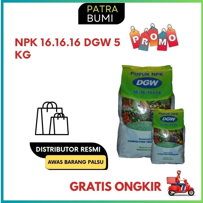 Npk 16.16.16 Dgw 5 Kg Pupuk Npk Mutiara 16 16 16 1Kg