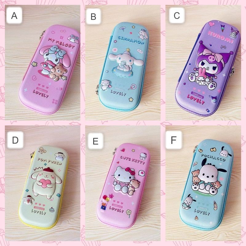 

Kotak Pensil 3 Dimensi Karakter Sanrio My Melody Hello Kitty