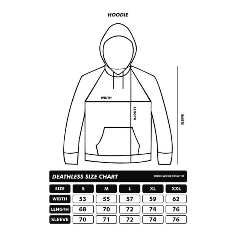 Deathless Hoodie | Hd Geo | Hitam
