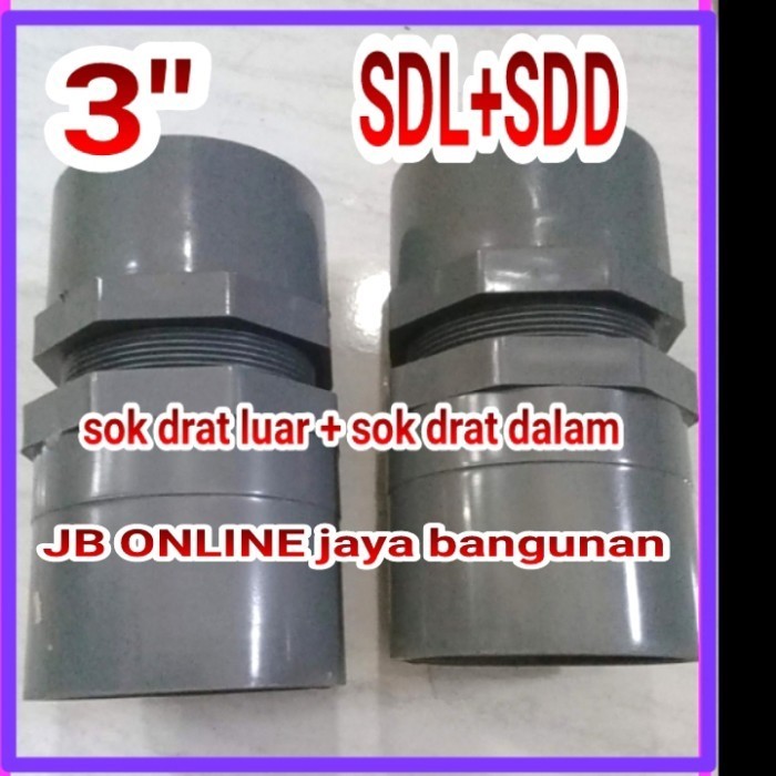 Asiya Sok Dra Luar + Sok Drat Dalam Ukuran 3 Inchi Maspion Harga Per Set