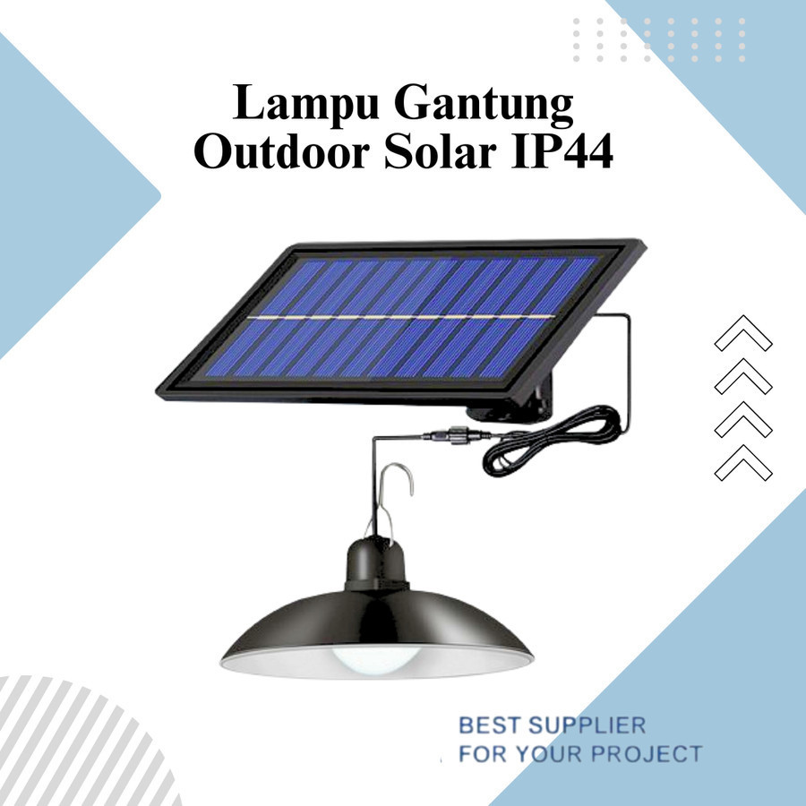 LAMPU TAMAN GANTUNG TAHAN AIR LAMPU JALAN TAMAN  OUTDOOR SOLAR TENAGA SURYA