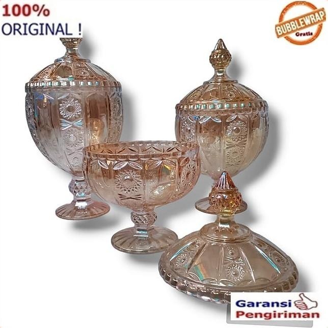 Barang Terlaris Toples Kaca Kristal Toples Piala Set Toples Lebaran Tokoanna39