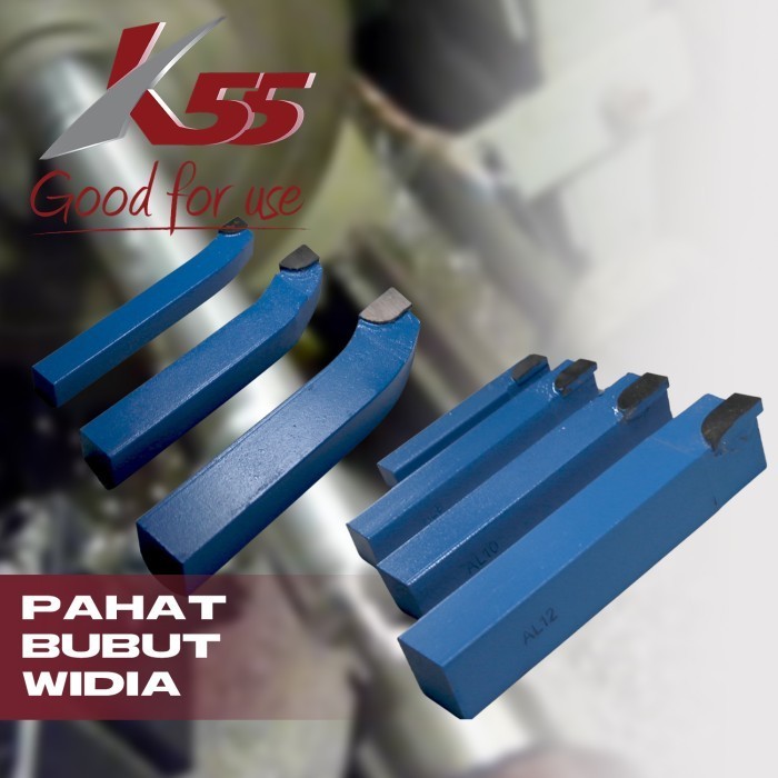 K55 Pahat Bubut Pisau Bubut Widia Holder tipe ISO6 20x20x125mm DIN4980