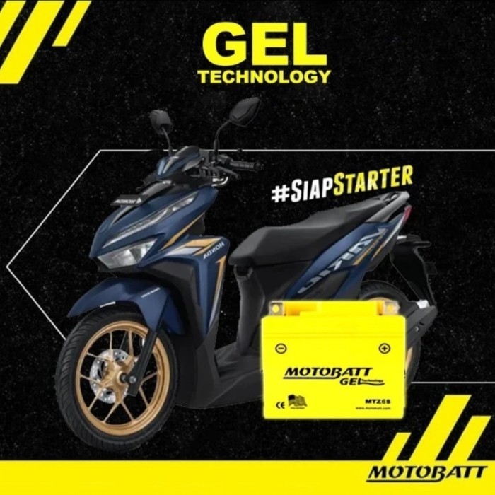 Aki Motor Honda Vario 125 Cc Vario 150 Cc Mott Mtz6S