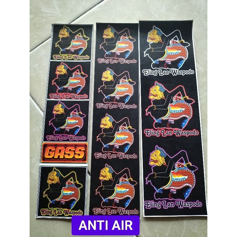 

STIKER SEMAR | STIKER ELING LAN WASPODO | STIKER ANTI AIR | STIKER VYNIL | STIKER PACK