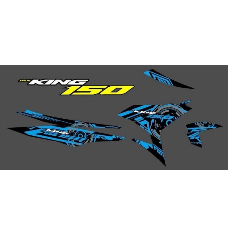 stripping lis sticker variasi decal yamaha mx king 150 lis decal mx king 150