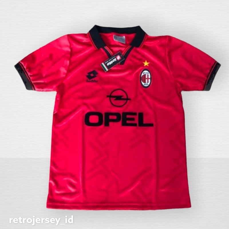 [BEST DEAL] Jersey retro Milan Fourth 96/97 OPEL/Classocjersey/Milanretro/blockcore/Skena/vintage