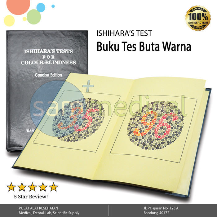 

Buku Tes Buta Warna / Colour Blindness 14 Halaman - ISHIHARAS