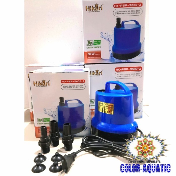 POMPA AIR CELUP KOLAM IKAN HIKARI PSP 2400Z 2400 Z POWER HEAD LOW WATT