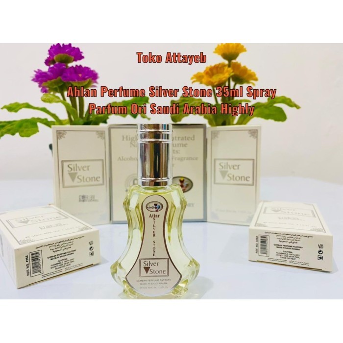 Ahlan Parfum Arab Silver Stone 35ml Spray High Quality Perfum