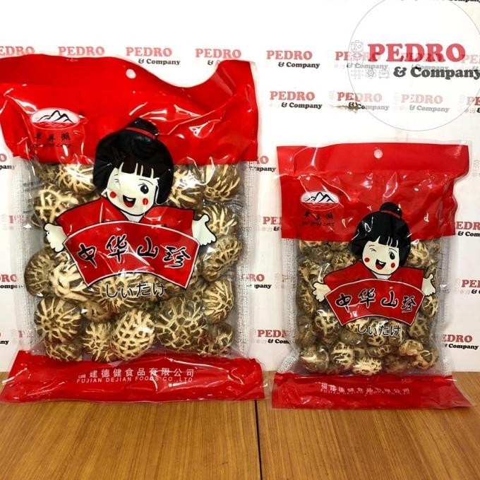 

Dejian Jamur Kering / Dried Mushroom Premium Besar 500 Gram - Harum