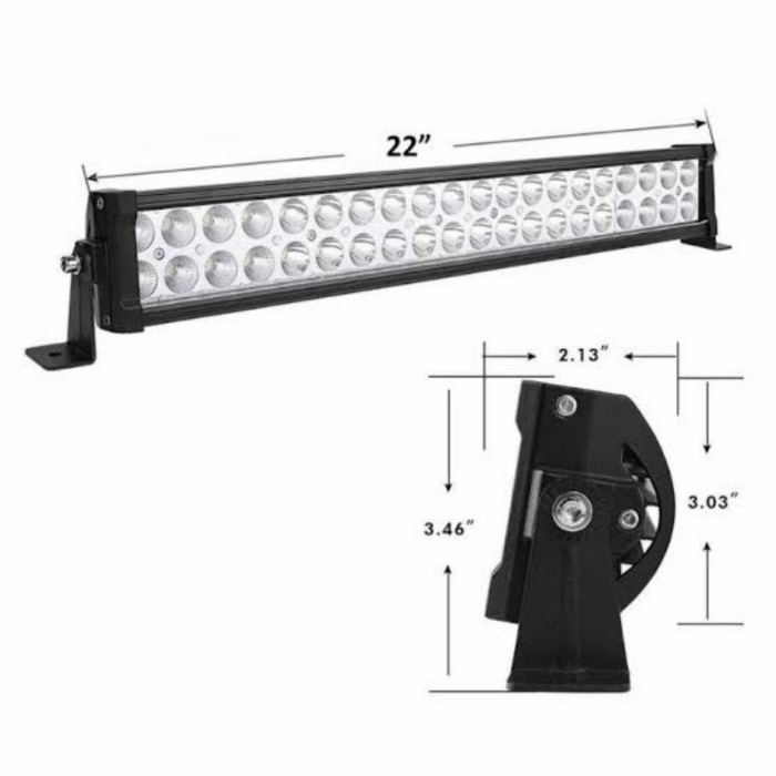 Led Bar 120W 60Cm Lampu Sorot Led Light Bar 60Cm 120 Watt Offroad Ori