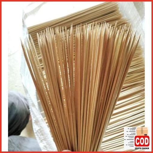 Baru 250Pcs Tusuk Sate Bambu 21Cm / Lidi Bambu / Stick Bambu Harga Hemat